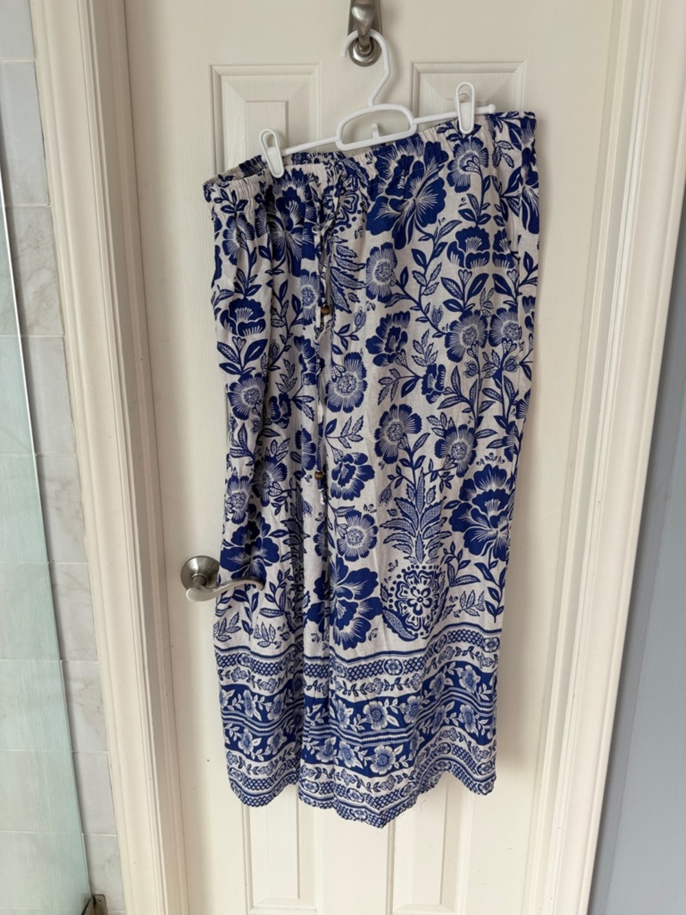 RACHEL ZOE 2 Piece Blue Floral  Pants and Tank Top Set Size 2X - Picture 8 of 12